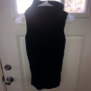 Knit navy sweater vest